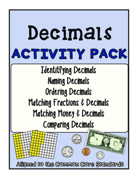 Preview of Decimal Activity Pack