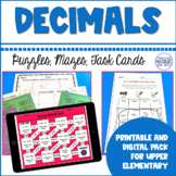 Decimal Addition and Subtraction Puzzles, Mazes, Task Cards