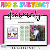 Decimal Addition and Subtraction | Task Cards and Mystery Picture