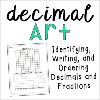 Preview of Decimal Art Activity