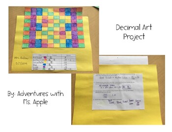 Preview of Decimal Art Project