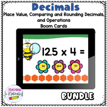 Preview of Decimal BOOM cards | Digital Task Card Bundle