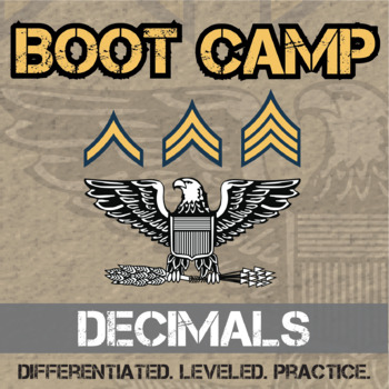 Preview of Decimal Boot Camp - Printable & Digital Differentiated Practice Activity Sets