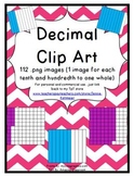 Decimal Clip Art (112 png images for tenths and hundredths)