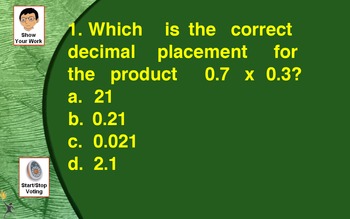 Preview of Decimal Comparing, Operations with Multiplication and Division