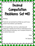 Decimal Computation Problems Set 10