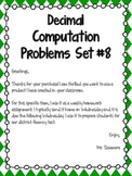 Decimal Computation Problems Set 8
