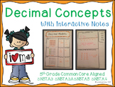 Decimal Concepts Unit {with Interactive Notes}