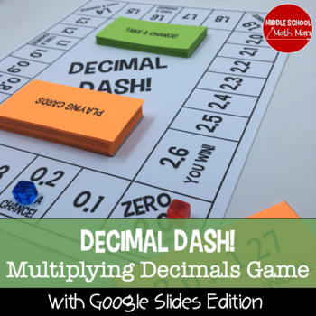 Preview of Multiplying With Decimals Game | Decimal Dash Board Game