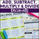 Adding, Subtracting, Multiplying and Dividing Decimals usi