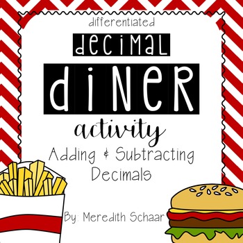 Preview of Decimal Diner Activity - Adding and Subtracting Decimals