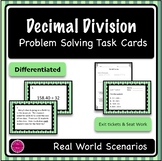 Decimal Division Differentiated Word Problem Task Cards