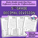 Decimal Division by Whole Numbers Partner Game Four Levels