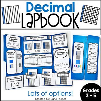 Preview of Decimals Lapbook | Decimals activity