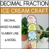 Decimal Fraction Ice Cream Cone Craft Activity - Spring Bu
