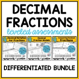 Decimal Fractions Models Comparing Decimals and Fraction N