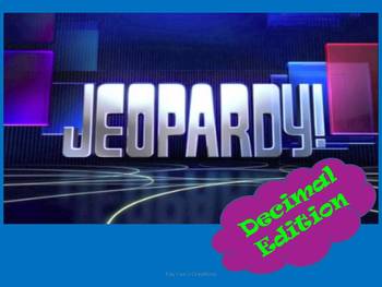 Preview of Decimal Jeopardy