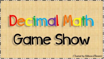 Preview of Decimal Math Game Show