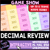 Decimal Math Game Show - Interactive Digital Math Review Game