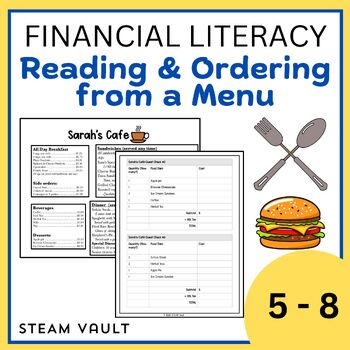 Preview of Decimal Math - Reading and Ordering from a Menu (Print + Digital)