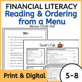 Decimal Math - Reading and Ordering from a Menu (Print + Digital)