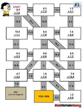 Decimal Mazes BUNDLE Fun Decimal Worksheets By