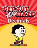 Decimal Mazes BUNDLE (Fun Decimal Worksheets)