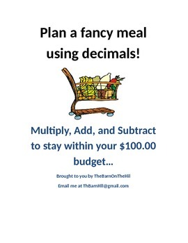 Preview of Decimal Meal Plan