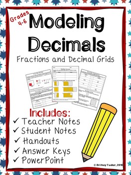 Preview of Decimal Modeling with Decimal Grids (LESSON, ACTIVITIES, and POWERPOINT)