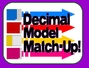 Preview of Decimal Models - Match-Up Game