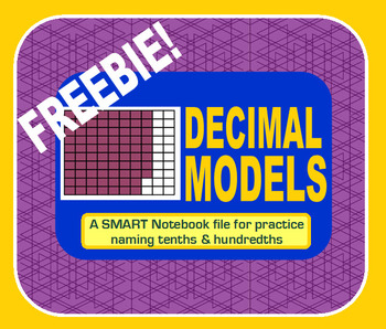 Preview of Decimal Models for Tenths & Hundredths