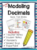 Decimal Models with Base Ten Blocks (LESSON, ACTIVITIES, &