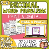 Decimal Multi-Step Word Problems Task Cards - All About Ma