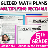 Decimal Multiplication 5th Grade Guided Math Worksheets Ac