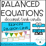 Decimal Multiplication & Division Task Cards | 5th/6th Gra