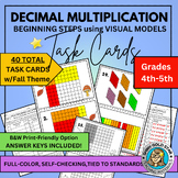 Decimal Multiplication *TASK CARDS* Beginning Steps Using Visual Models