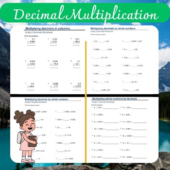 Preview of Decimal Multiplication Worksheets