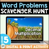 Decimal Multiplication to Hundredths Word Problems Pumpkin