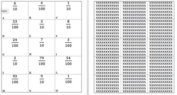 Preview of Decimal Notation of Fractions with Denominators 10 & 100 Memory Match Game