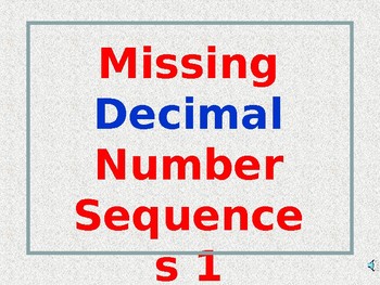 decimal number sequences 2 powerpoint presentations by teaching resources 4 u