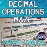 Decimal Operations Digital Activity (Maze)