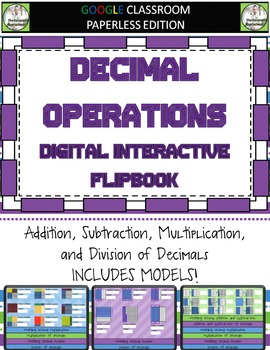 Preview of Decimal Operations Digital Notebook - Distance Learning