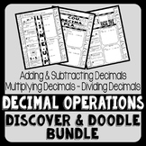 Decimal Operations Discover & Doodle Bundle