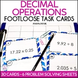 Adding, Subtracting, Multiplying & Dividing Decimals Task Cards, Word Problems