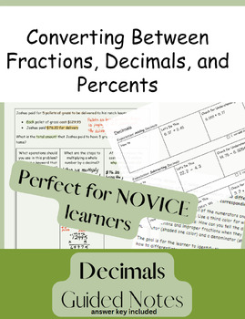 Preview of Decimal Operations Guided Notes