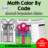 Decimal Operations Holiday Gifts Color By Code