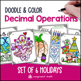 Decimal Operations Holiday Pack | Doodle Math: Twist on Co