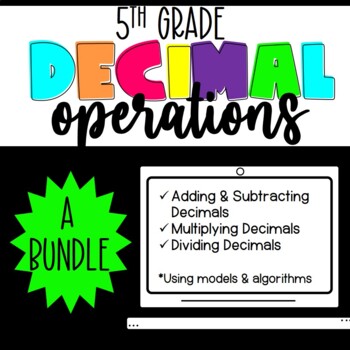 Preview of Decimal Operations Lessons Bundle