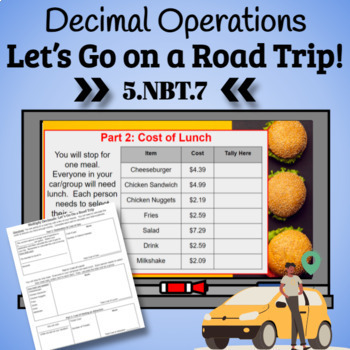 Preview of Decimal Operations: Let's Go on a Road Trip
