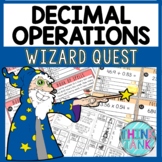 Decimal Operations Math Quest Game